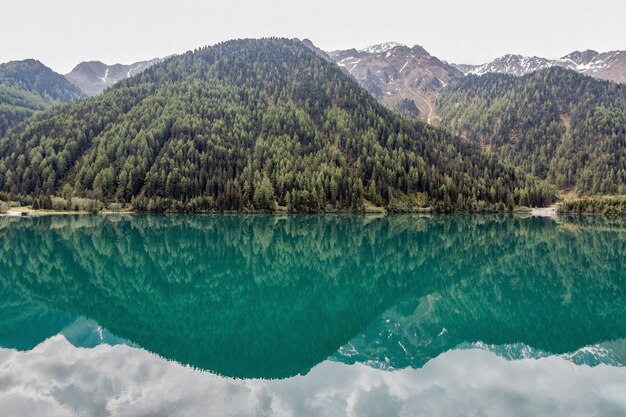 Mountains Beside Lake