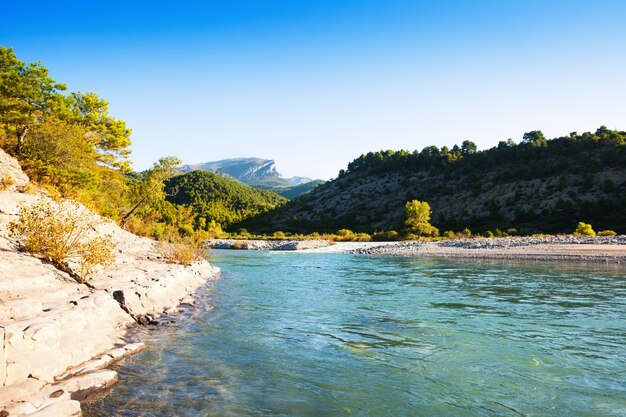 Mountains river.   Cinqueta