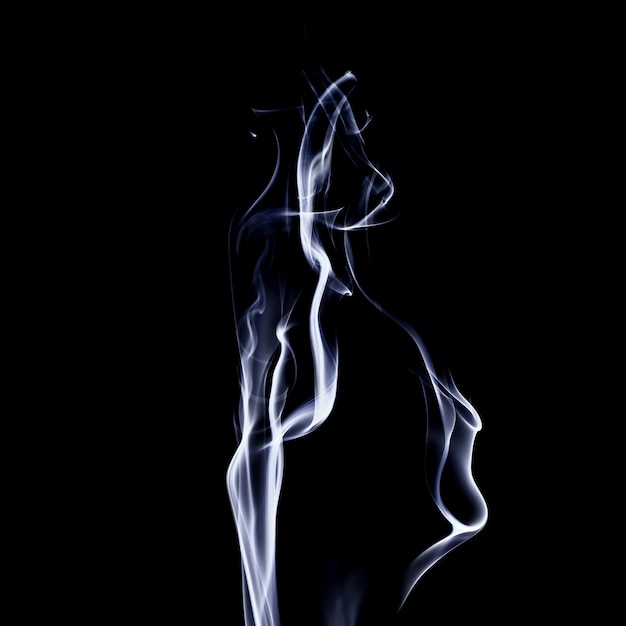 Movement of colorful smoke