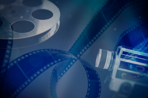 Movie background collage