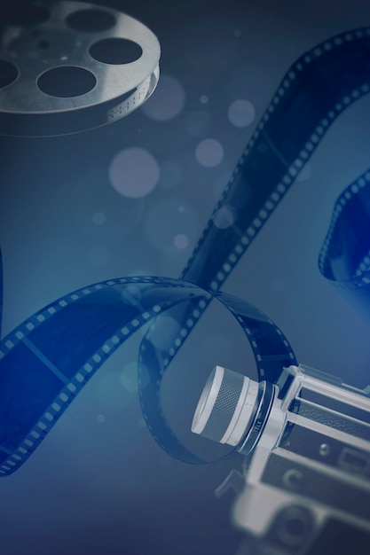 映画の背景コラージュ