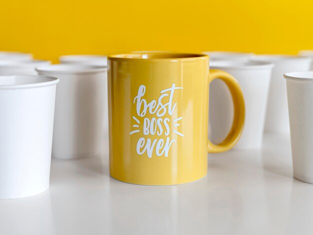 mug with best boss ever
