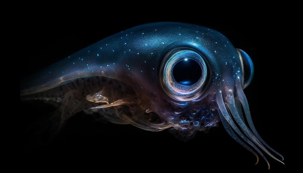 Foto gratuita tentacolo multicolore di polpo d'acqua salata generato dall'intelligenza artificiale