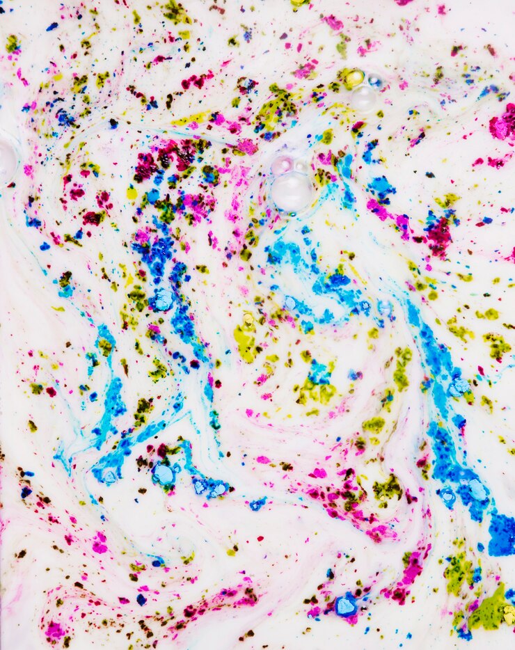 मुफ़्त फोटो multicolor water with bubbles