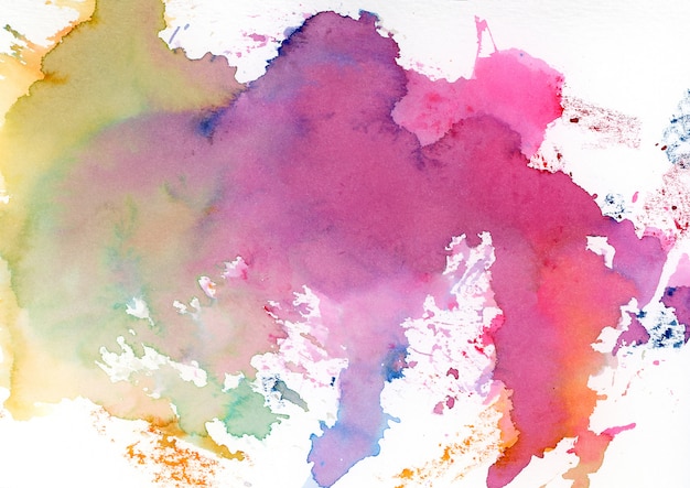 Free photo multicolor watercolor stains