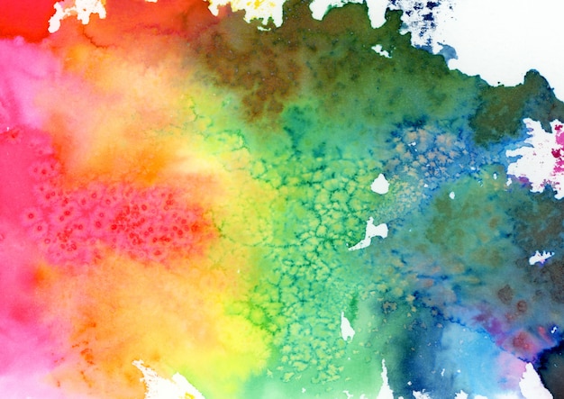 Multicolor Watercolor Stains
