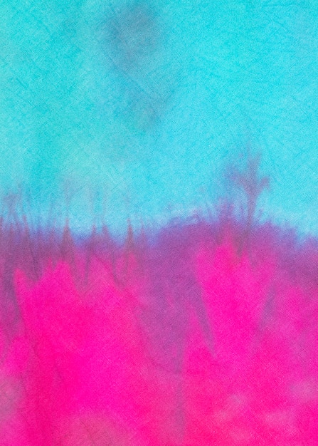 Multicolored gradient tie-dye fabric surface