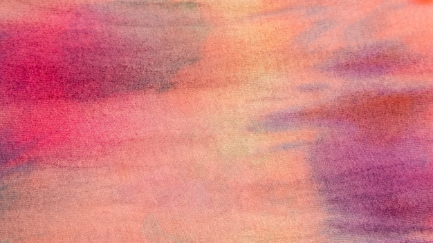 Multicolored gradient tie-dye fabric surface