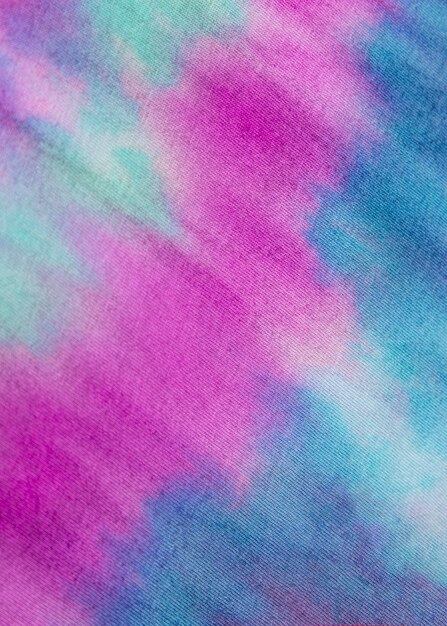 Multicolored gradient tie-dye fabric texture