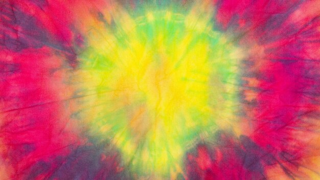 Multicolored gradient tie-dye fabric texture