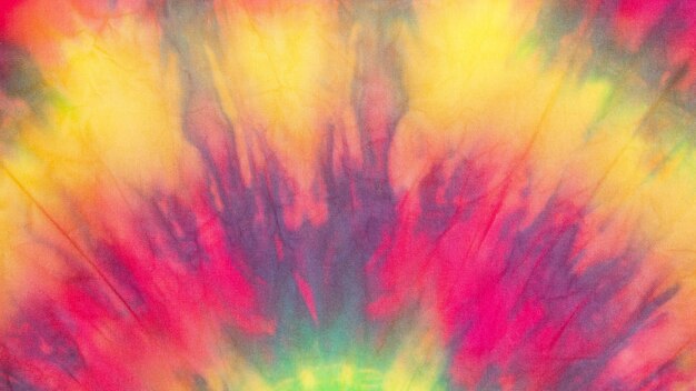 Multicolored gradient tie-dye fabric texture