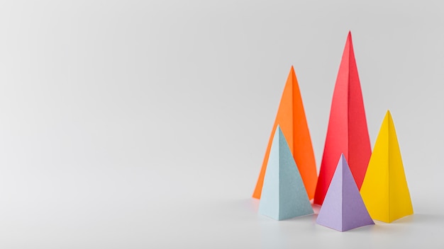 Multicolored growth cones with copy space