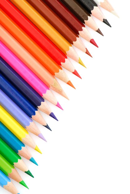 Free photo multicolored pencils