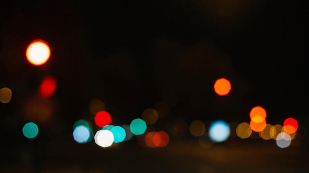 Multicolored street lights