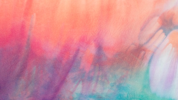 Multicolored tie-dye fabric surface