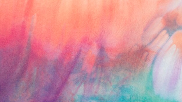 Multicolored tie-dye fabric surface