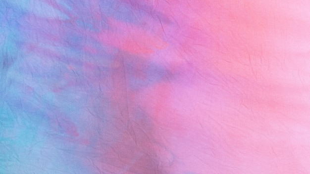 Multicolored tie-dye fabric surface