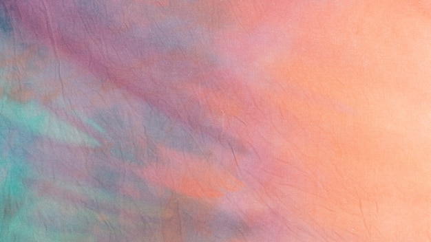 Multicolored tie-dye fabric surface