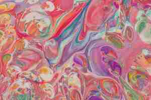 Free photo multicolour colourful background in acrylic pouring