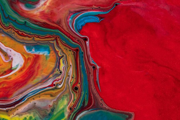 Multicolour colourful background in acrylic pouring