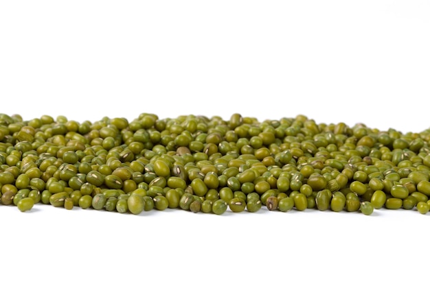 Mung beans isolated on white background