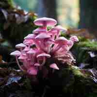 Foto gratuita funghi che crescono nella foresta