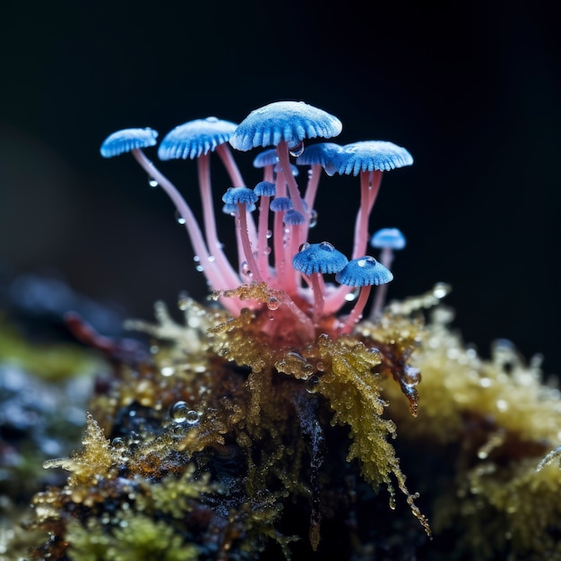 무료 사진 숲에서 자라는 버섯