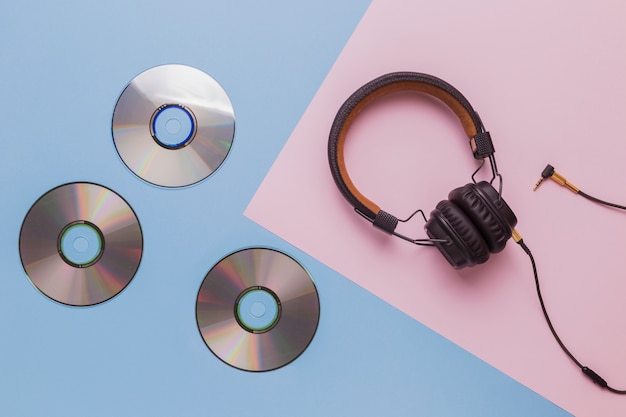 Music cds with headphones