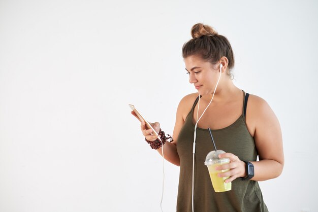 Music Lover Against White Background