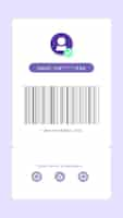 Free photo my barcode screen digital payment for smartphone