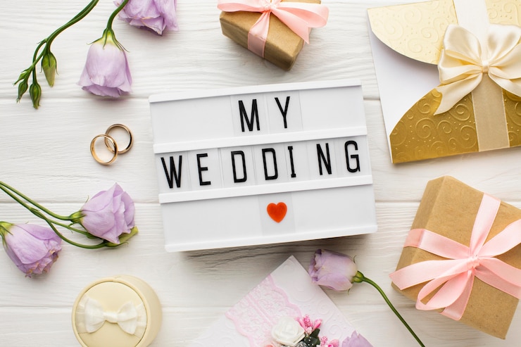 Free Photo my wedding heart symbol and flowers