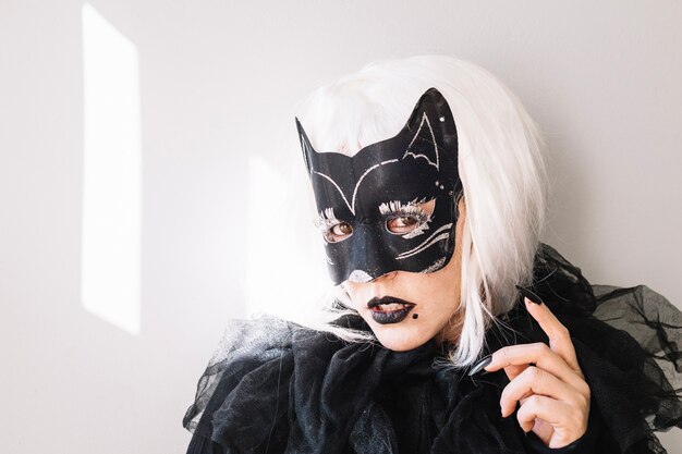 Mysterious cat woman