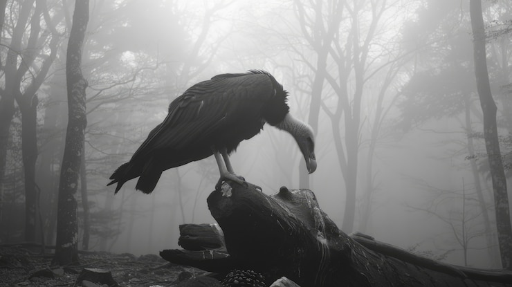 Free Photo mysterious creature in spooky forest