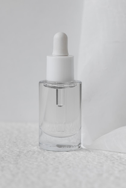 Free photo nail serum with transparent bottle
