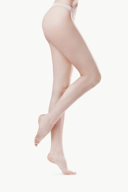 Naked female legs