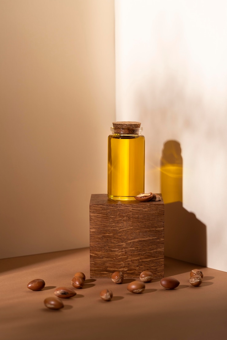 Free Photo natural argan oil composition