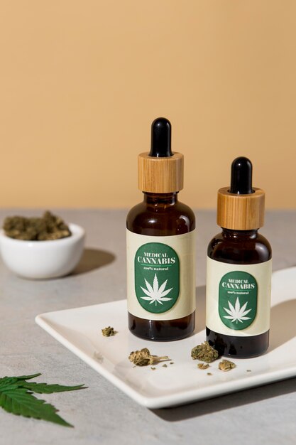 Natural cbd oil dropper composition