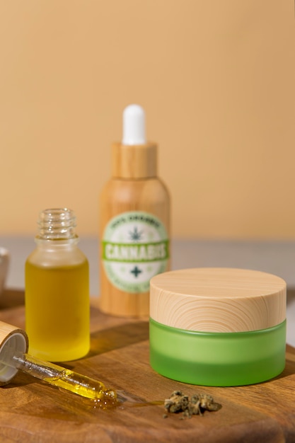 Composizione contagocce olio cbd naturale