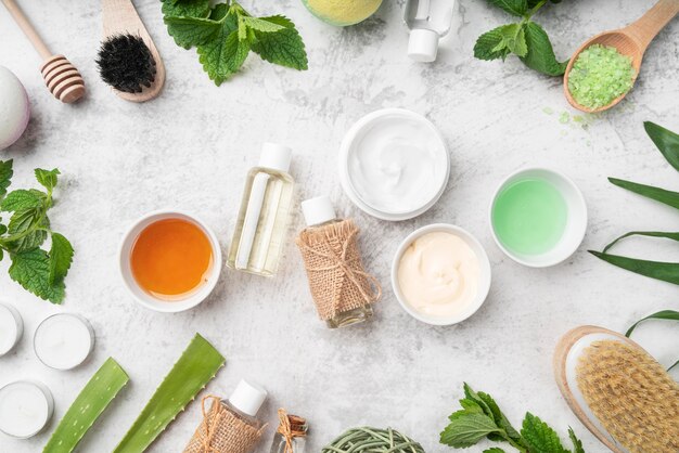 natural cosmetic products frame