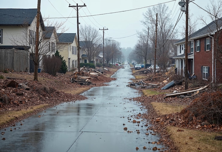 Free Photo natural disaster landscape