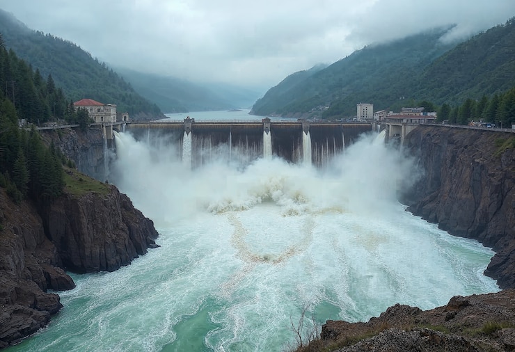 Free Photo natural disaster landscape