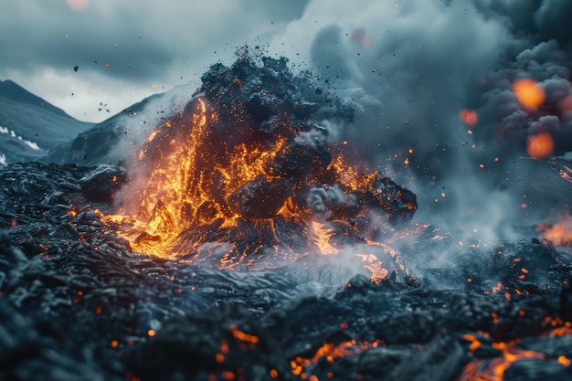 natural disaster volcanic eruption