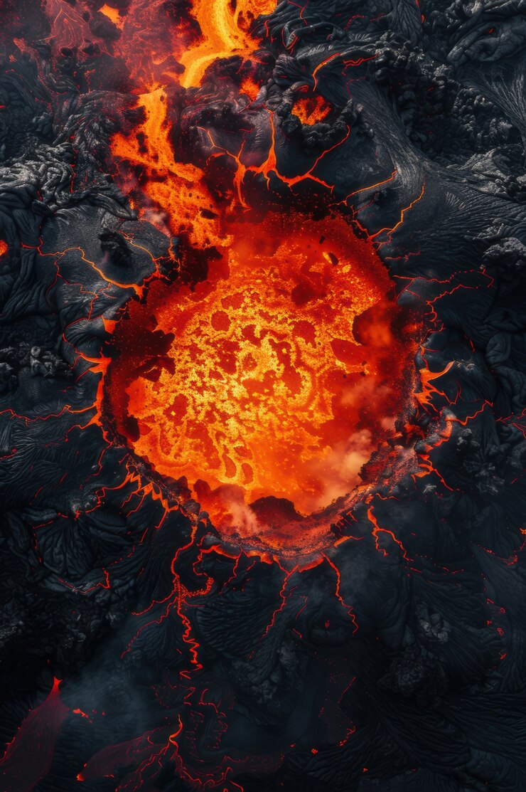 Free Photo natural disaster volcanic eruption