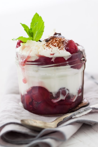 Natural fruit yogurt