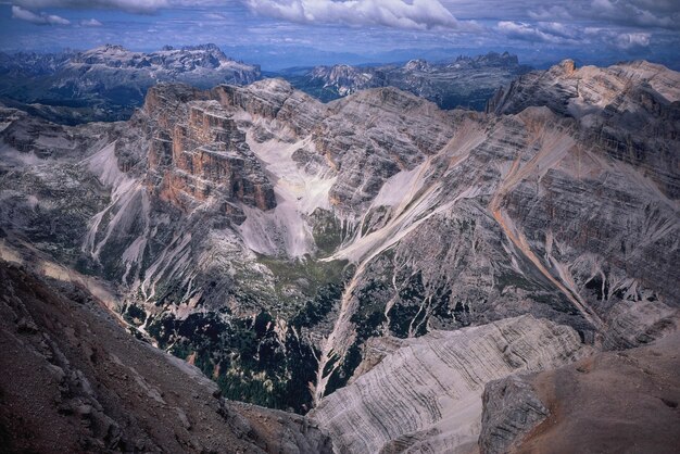 Natural landscape of mountains