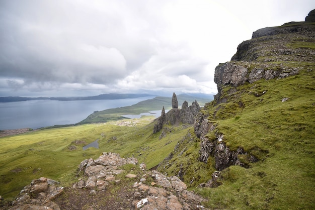 Natural landscape of mountains