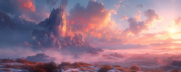 Natural rock formations landscape