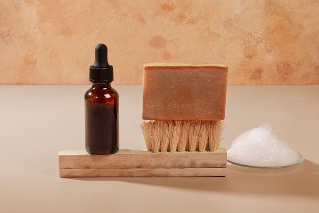 Free photo natural self care products assortment