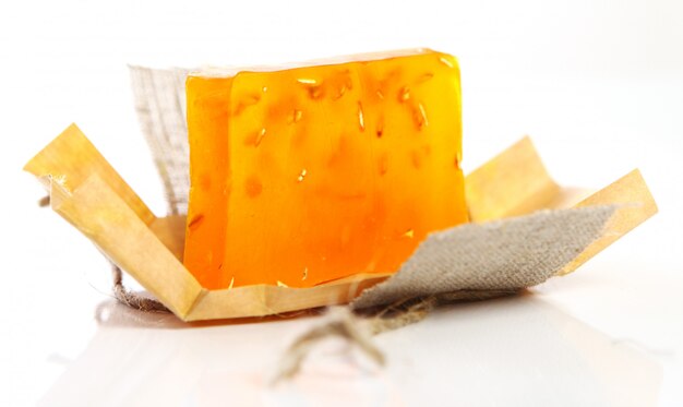 Natural soap with packaging