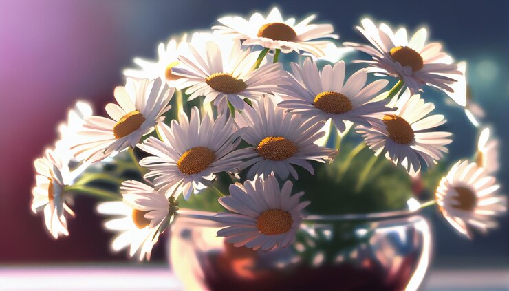 Free Photo nature beauty captured in yellow daisy flower generative ai